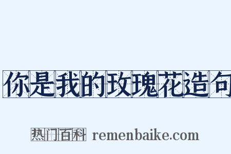你是我的玫瑰花造句是什么意思的图片